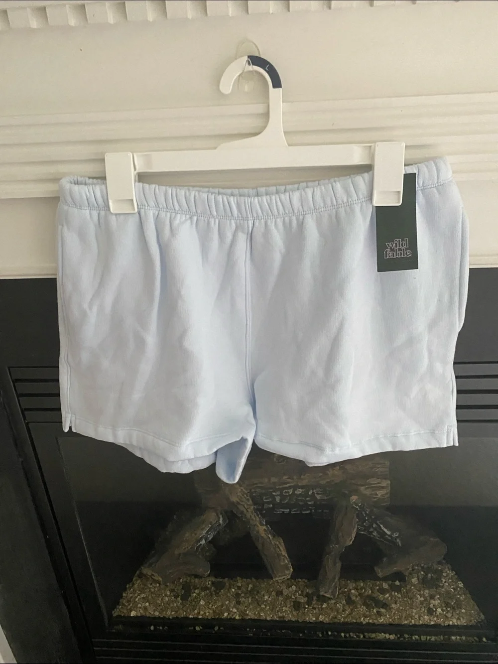 wild fable Light Blue Athletic Elastic-Waist Shorts